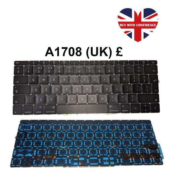 Genuine Keyboard for Apple MacBook Pro 13" A1708 2016 2017 (Non-Touch Bar)