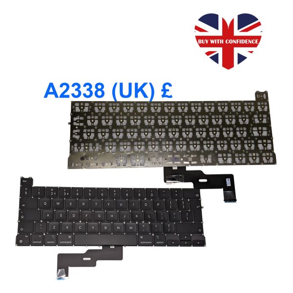 Keyboard for Apple MacBook Pro 13" A2338 2020 EMC 3578 English UK Layout